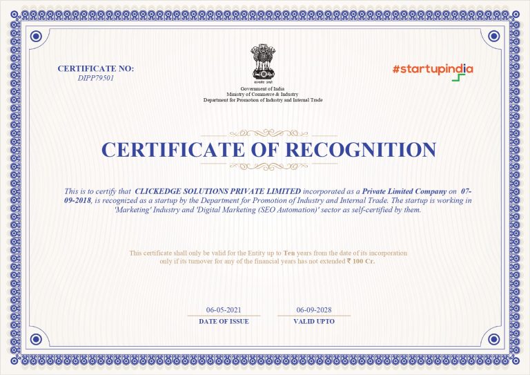 Startup India ClickEdge